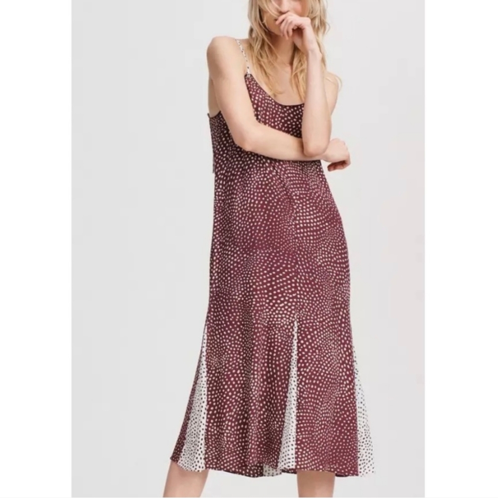 Rag and bone Dirdre dress, size L, brown/cream